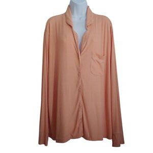 SKIMS Peach Pajama Top